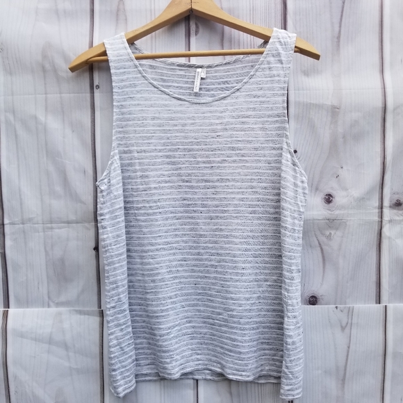 Banana Republic Tops - Banana Republic Linen Blend Stripe Tank Size L